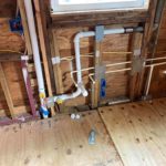 Pipeline Installed in wooden room